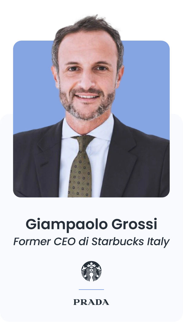 Card Giampaolo Grossi Former CEO Starbucks Prada