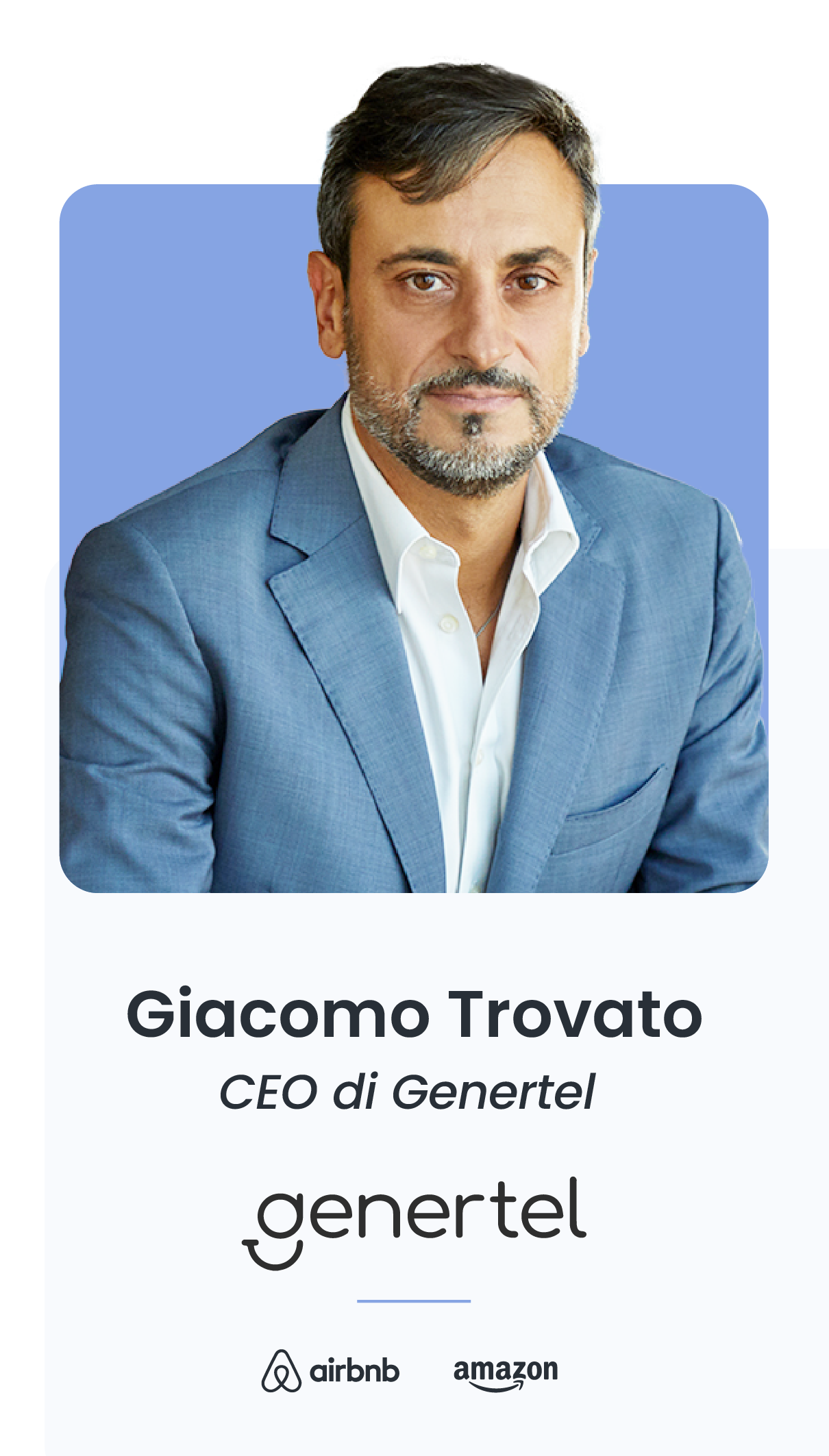 Card Giacomo Trovato Country Manager Airbnb Amazon